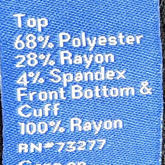 Apt. 9 Black w/Black Check Layer Roll Sleeves Poly Rayon Span Pull Over Top L - Picture 14 of 16